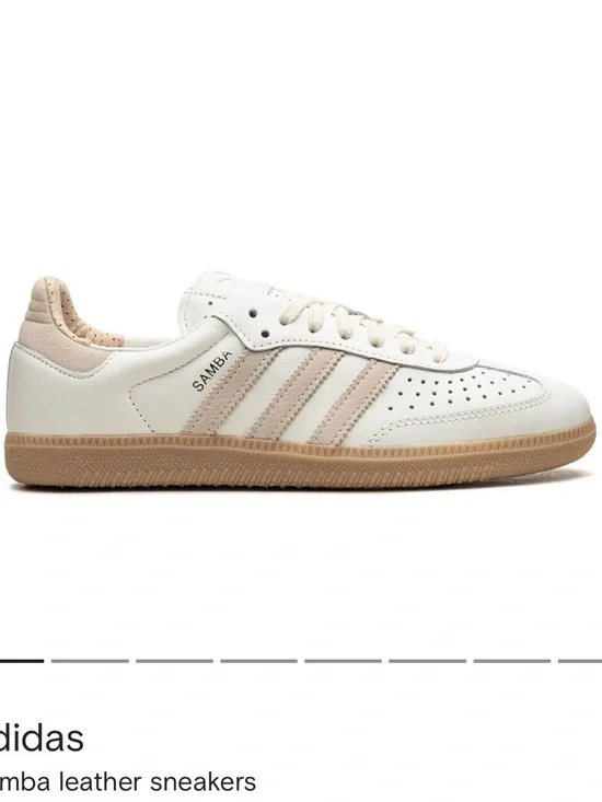 Adidas Samba Classic White Leather Sneakers - Picture 11 of 11